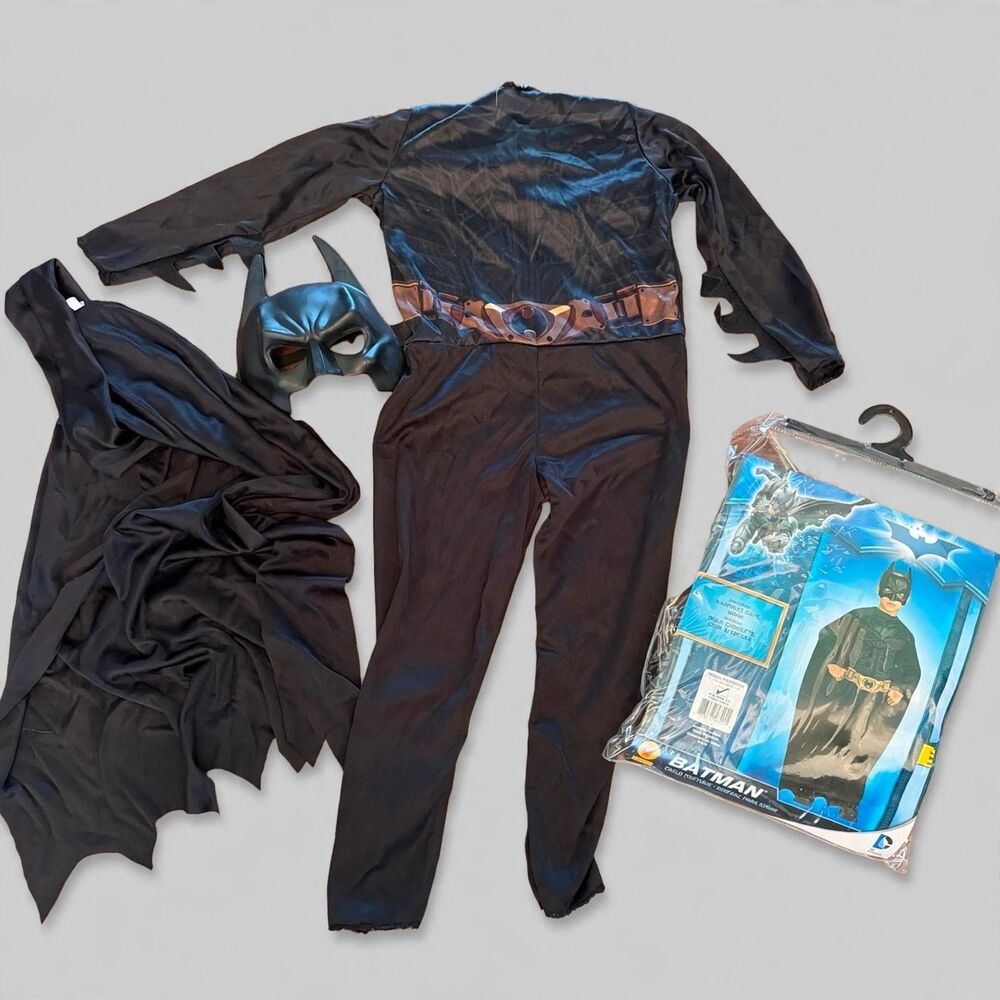 Batman Child Costume Small 4 6 Jumpsuit Cape Mask DC Comics C209